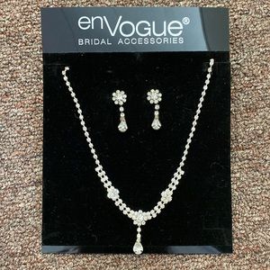 Earrings and necklace